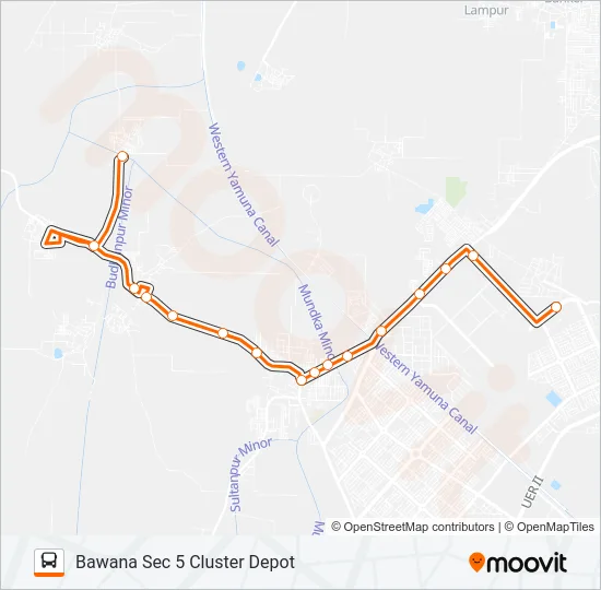 191STLDWN2 Bus Line Map
