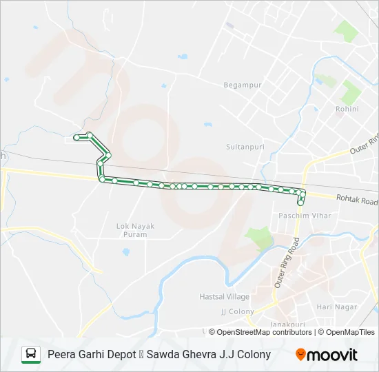 947 Bus Line Map