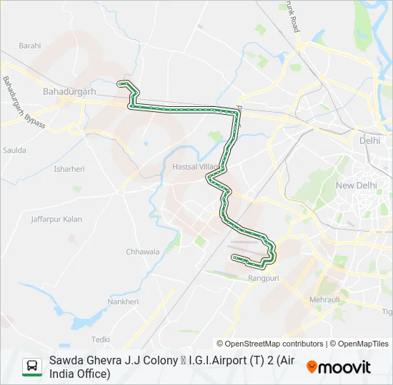 947 Bus Line Map