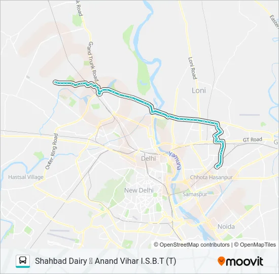 165A Bus Line Map