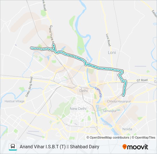 165 bus Line Map