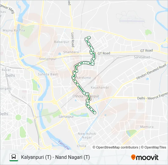 MS-2 Bus Line Map