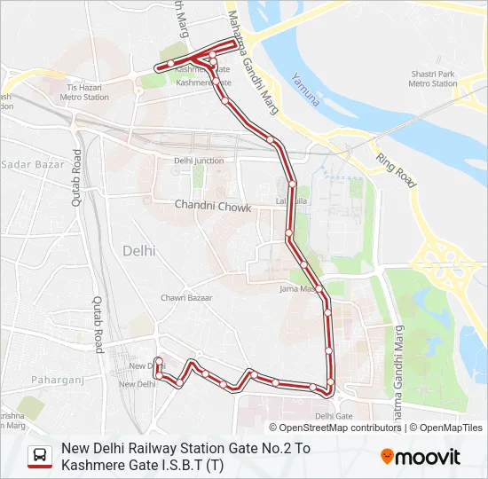 729B Bus Line Map