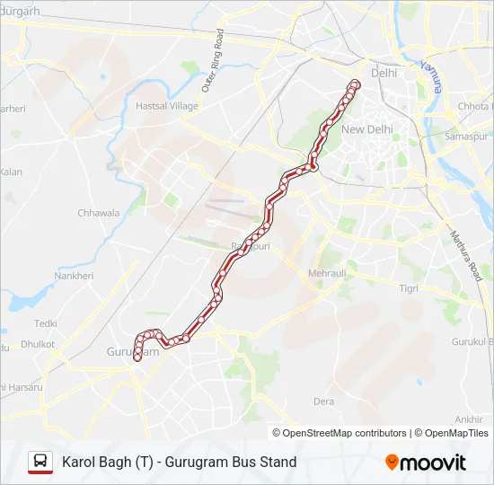 AC-NCR Bus Line Map