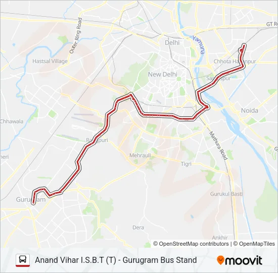AC-NCR Bus Line Map