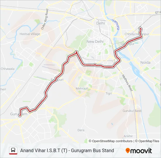 AC-NCR Bus Line Map