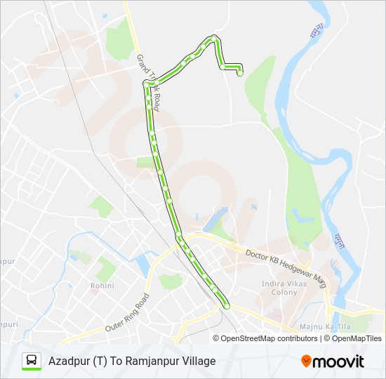 17 bus Line Map