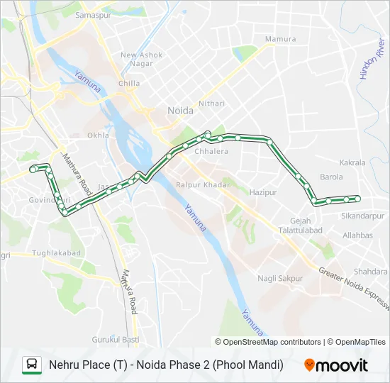 08A Bus Line Map