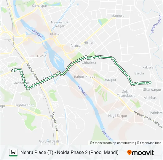 08A Bus Line Map