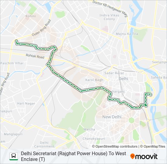 85EXT-SPL Bus Line Map