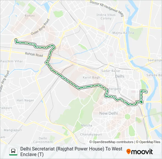 85EXT-SPL Bus Line Map