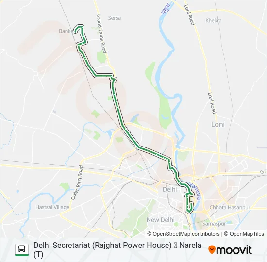 135 Bus Line Map