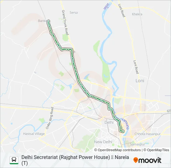135 Bus Line Map