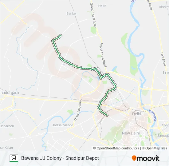 116B Bus Line Map