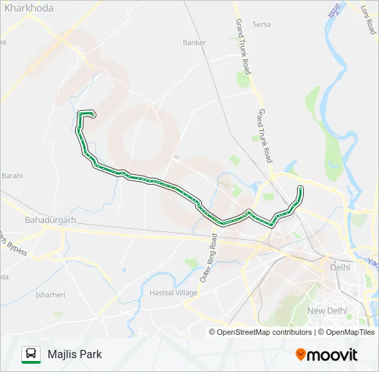 114EXT Bus Line Map