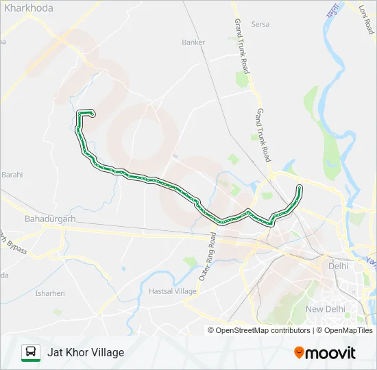 114EXT Bus Line Map