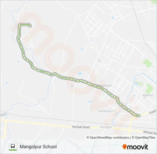 114EXT Bus Line Map