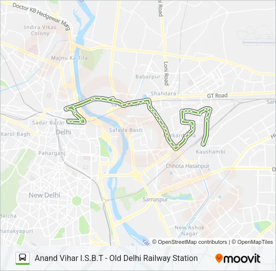 202A Bus Line Map