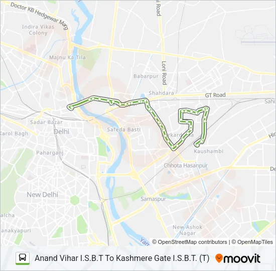 202A Bus Line Map