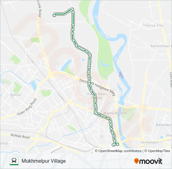 105 Bus Line Map