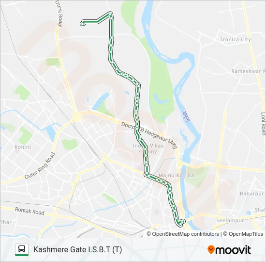 105 Bus Line Map
