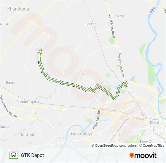 114C Bus Line Map