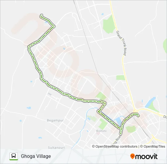 113EXT Bus Line Map