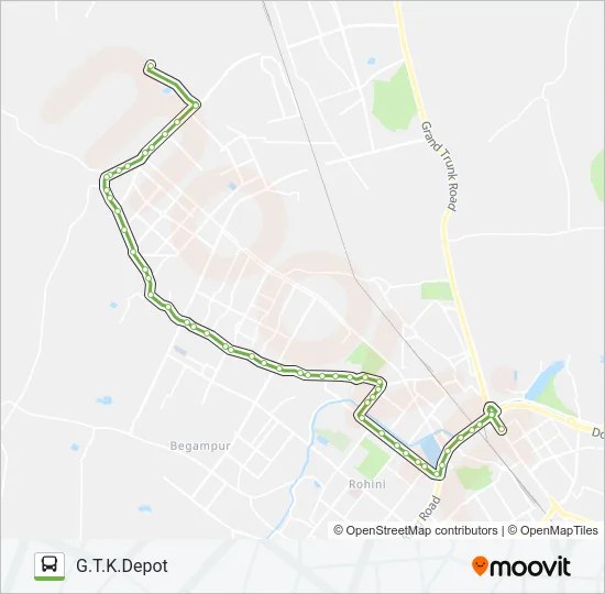 113EXT Bus Line Map