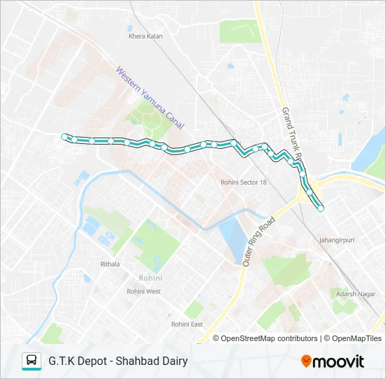 165 Bus Line Map