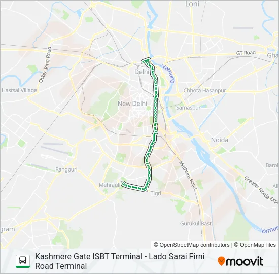 419 Bus Line Map