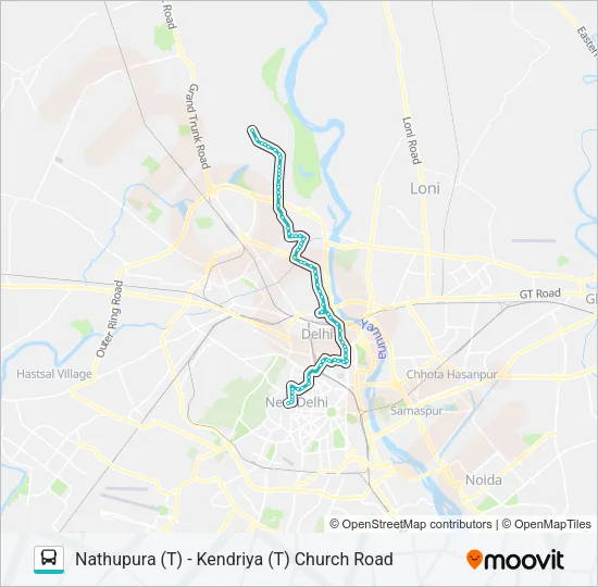 185 Bus Line Map