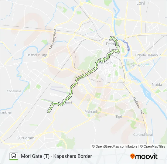 729 Bus Line Map