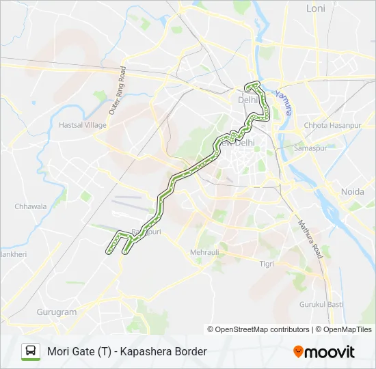 729 Bus Line Map
