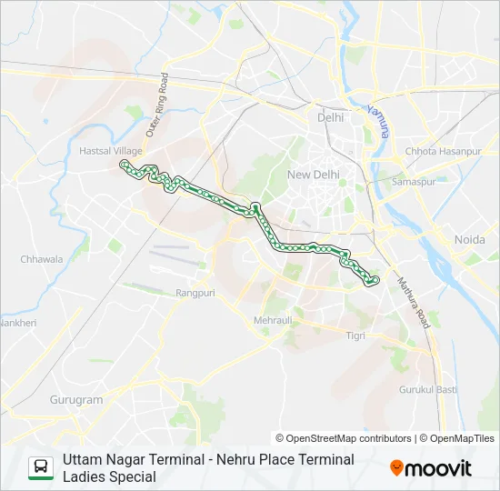724L Bus Line Map