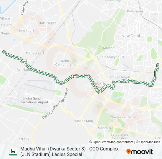 727L Bus Line Map
