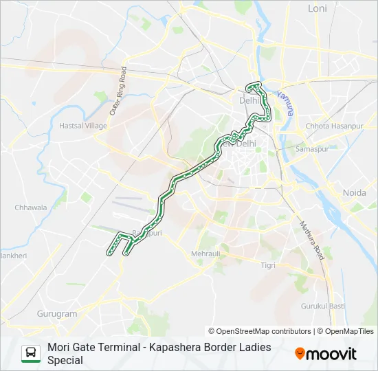 729L Bus Line Map
