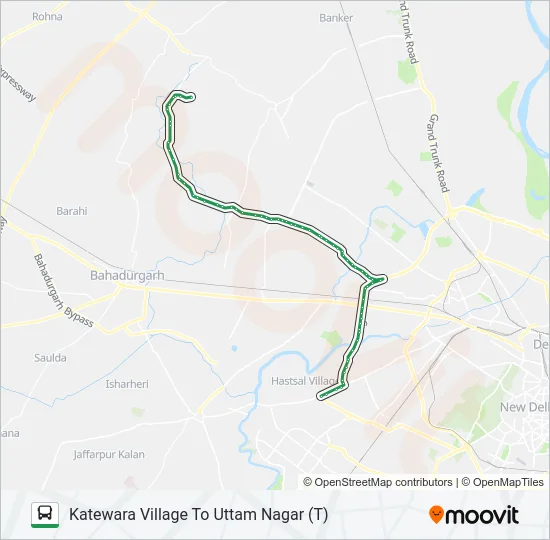 741A Bus Line Map