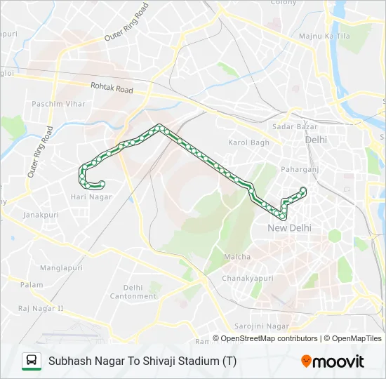 820 Bus Line Map
