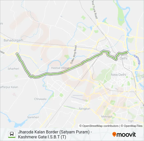 817N Bus Line Map