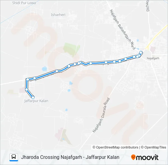 821 Bus Line Map