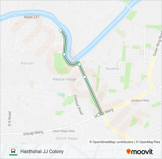 863 Bus Line Map