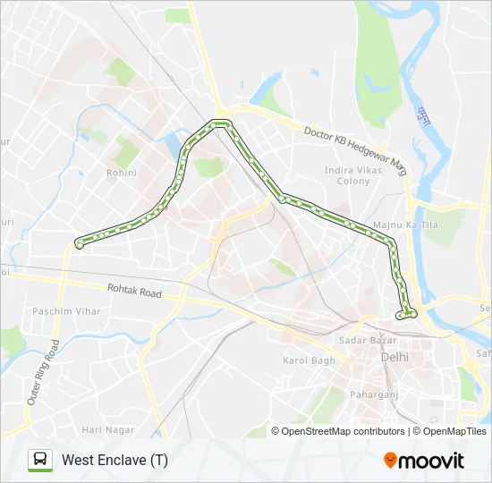 883 Bus Line Map