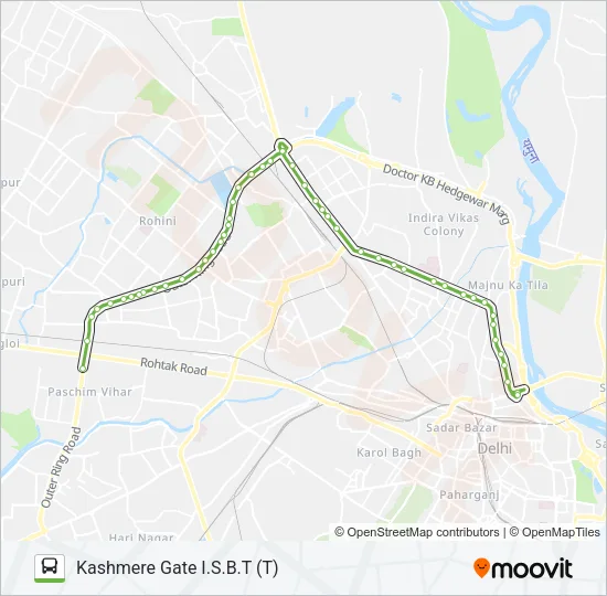 883 Bus Line Map
