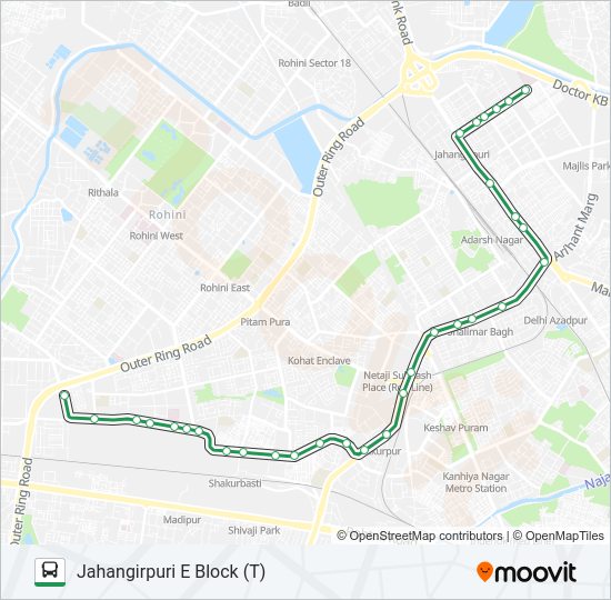 861B bus Line Map