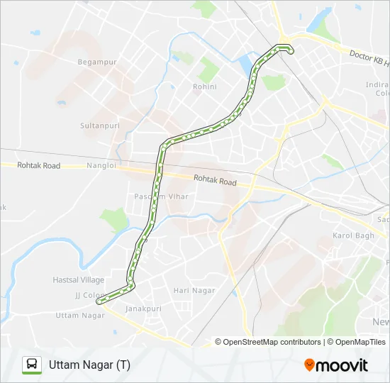 882A Bus Line Map