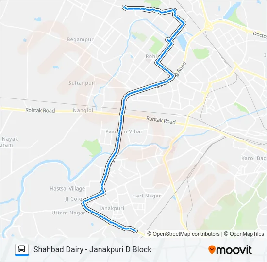 879 Bus Line Map
