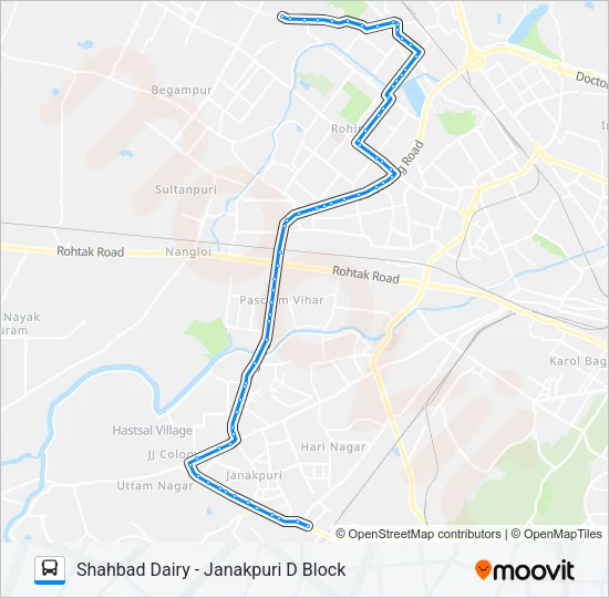 879 Bus Line Map