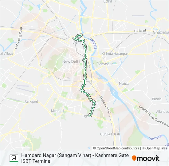 425 Bus Line Map