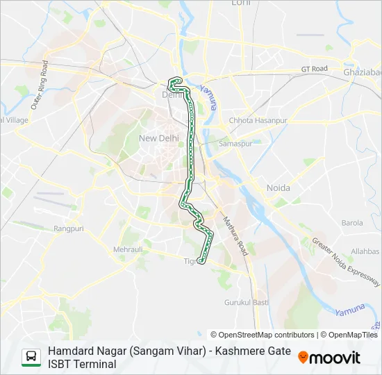 425 Bus Line Map