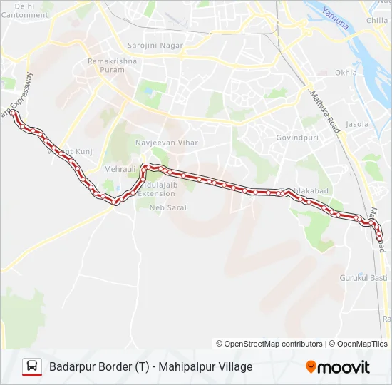 717B Bus Line Map